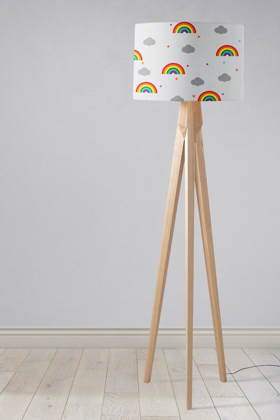 Rainbow Light Shade Girls Bedroom Decor Rainbow Lamp Rainbow Nursery Nursery Decor Nursery Lamp Girls Room Decor Rainbows And Clouds
