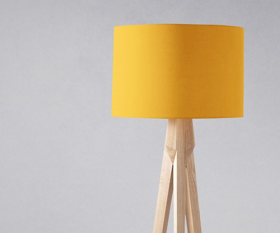 yellow floor lamp