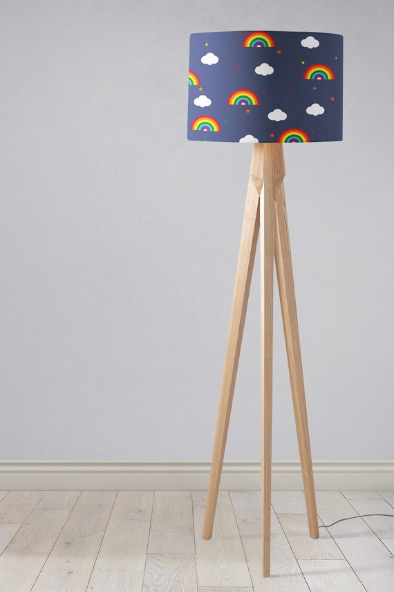 Rainbows Nursery Lamp Decor Bedside Loading