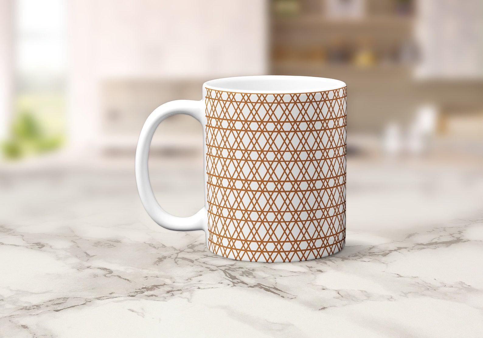 Copper Mug Coffee Mug Geometric Kitchen Decor Modern Etsy