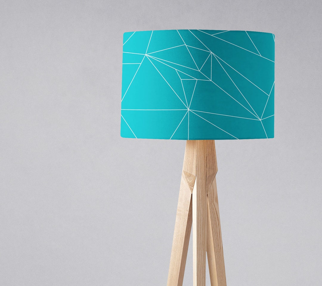 Turquoise Lamp Shade