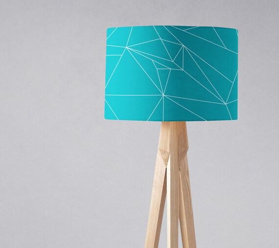 Turquoise blue lamp on sale shades