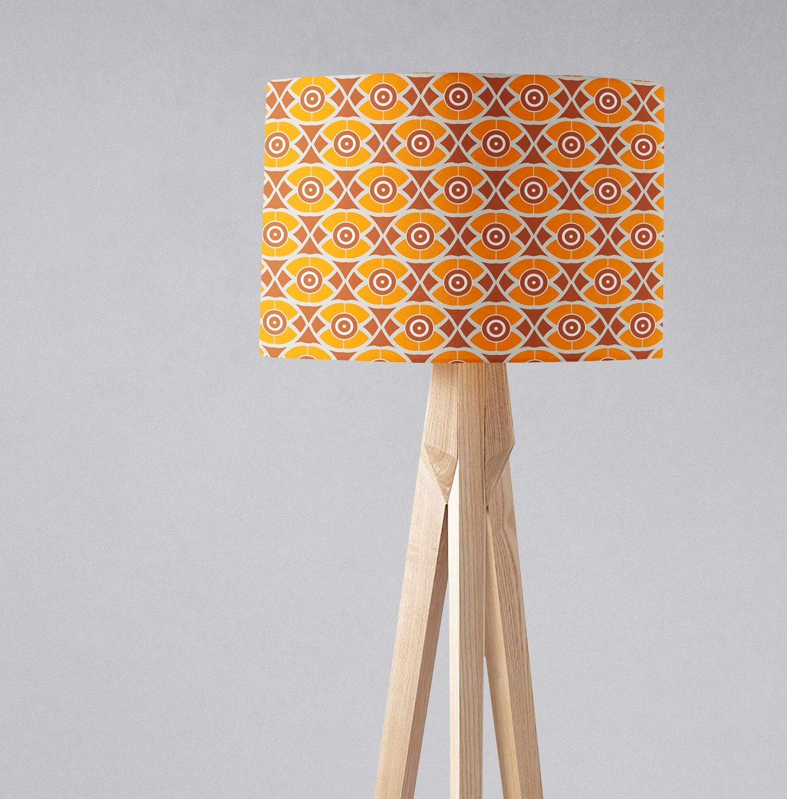Yellow geometric lampshade store