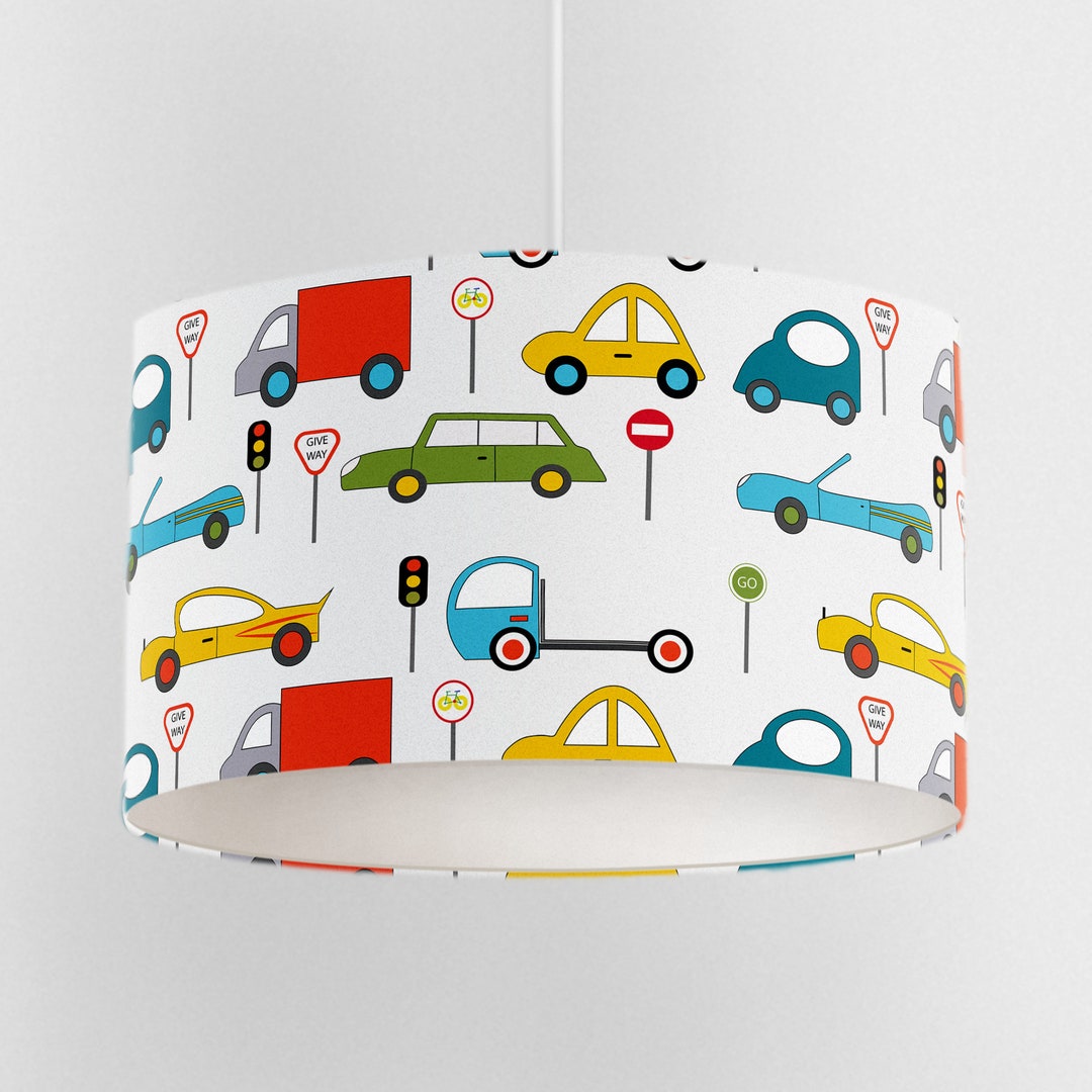 Cars Lamp Shade, Boys Car Nursery, Transport Bedroom, Baby Boy Nursery, Nursery Decor Boy, Car