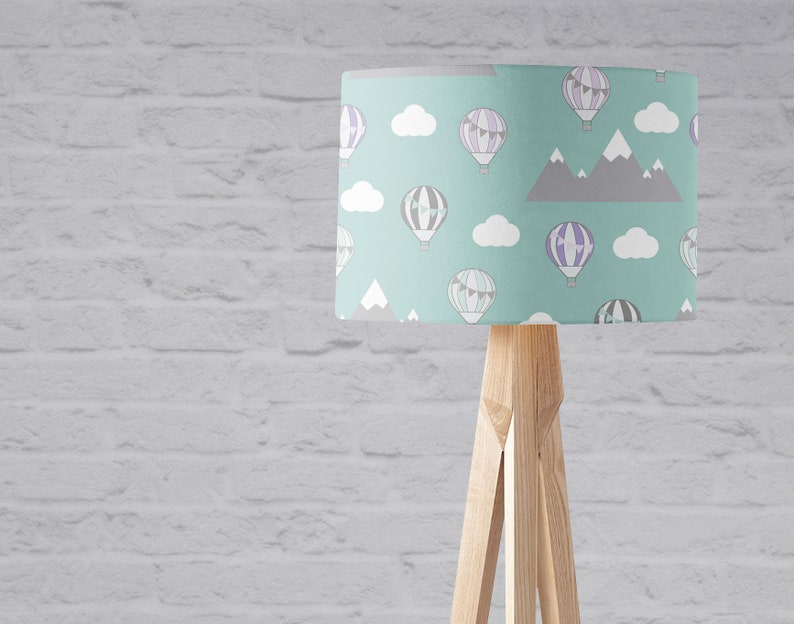 Hot Air Balloon Light Shade Balloons Nursery Hot Air Balloon Light Shade Balloons Nursery Decor Green Bedroom Cloudountains Lampshade Lamp Shades