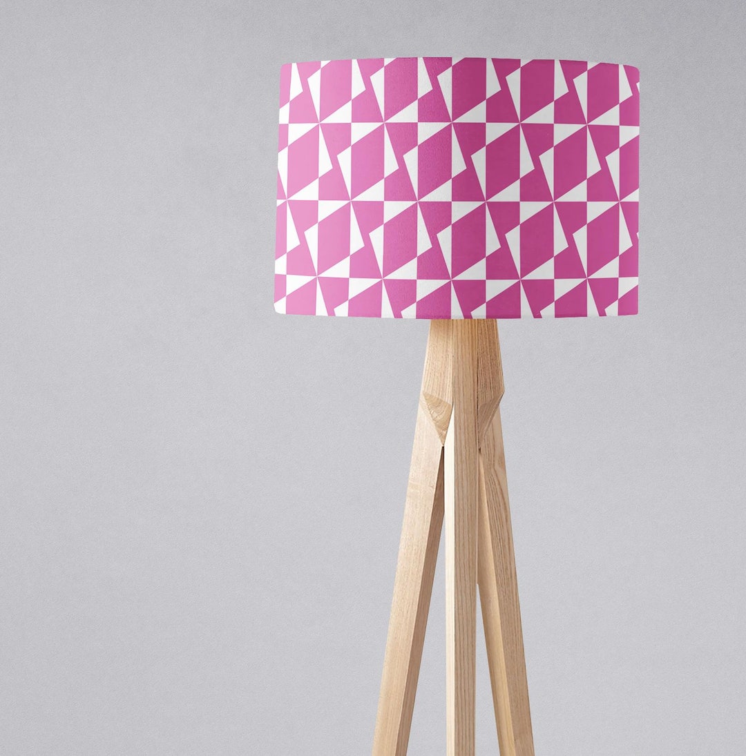 Pink Lampshade, Bright Lampshade, Large Lampshade, Floor Lamp Shade