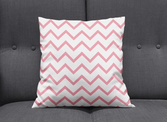 Chevron Cushion Cover Pink Home Decor Pink Chevron Pink Cushions Pink Nursery Decor Girls Bedroom Sofa Cushions Pink Throw Pillows