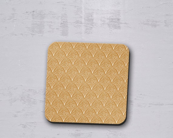 Gold and White Coasters Table Mat Dining Table Accessoires Drinks Mat Etsy France