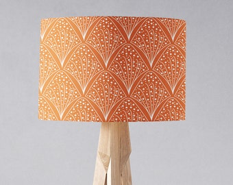 Abat-jour design contemporain orange, abat-jour de lampe de plafond ou de table, abat-jour orange, abat-jour de plafonnier, abat-jour moderne orange