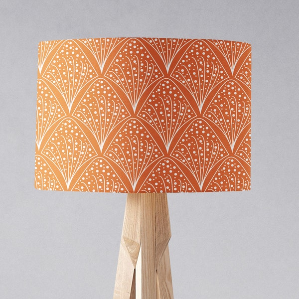 Orange Contemporary Design Lampshade, Ceiling or Table Lamp Shade, Orange Lampshade, Ceiling Light Shade, Modern Orange Lampshade