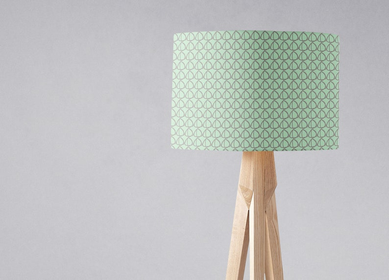 Mint Green Nursery Lamps And Grey Light Shade Table Lampshade Home Decor Floor Lamp Shades
