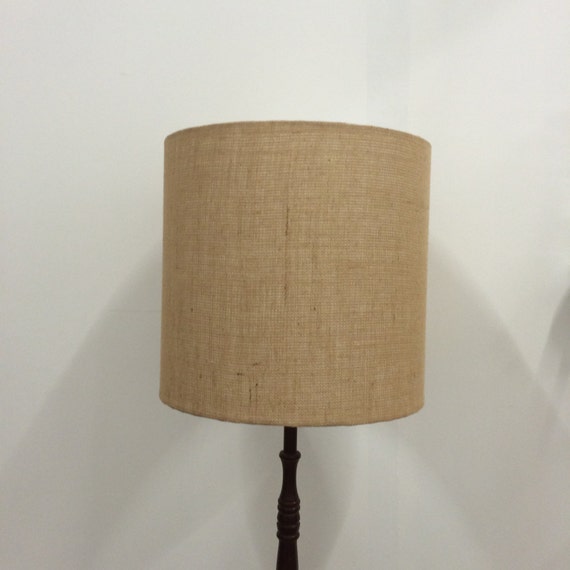 Hessian Lampshade Natural Lamp Shade Handmade Decor Table Home Minimal Jute Burlap
