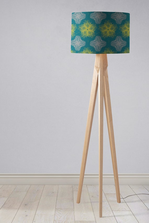 Yellow And Grey Lampshade Navy Nursery Blue Living Room Decor Light Shade Bedroom Shades