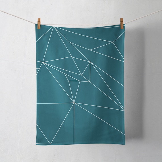 Teal Tea Towels, Teal Kitchen Decor, Blue Tea Towel, Blue Home Decor,  Simple Tea Towel, Modern Home Decor, Simple Kitchen Decor 