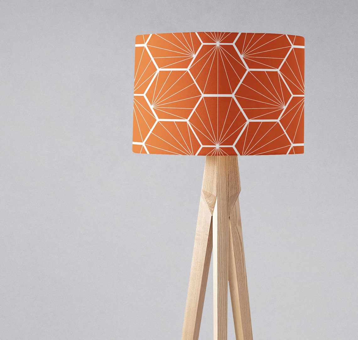 Orange Lamp Shade for Table Lamp Floor Lamp or Ceiling Light Etsy UK