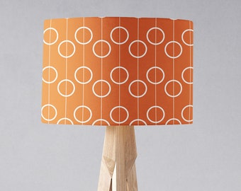 Orange und weiß Kreis Retro Design Lampenschirm, Tischlampe Deckenleuchte Shade