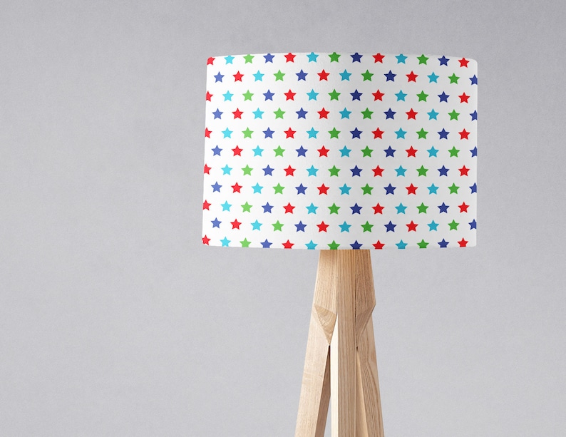 Stars Nursery Star Lampshade Children S Lightshade Drum Lamp Shade Table Bedside Light New Baby Gift Boys Girls Bedroom