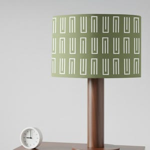 Olive Green Lampshade, Olive lampshade,Geometric lamp shade, New home gift, pendant light, lampshades, bedside lamp, ceiling lampshade