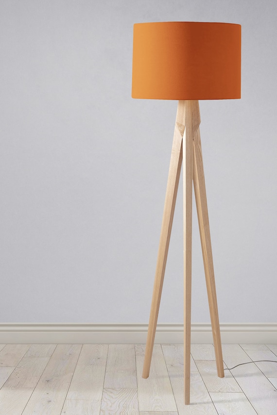 Orange tall lamp deals