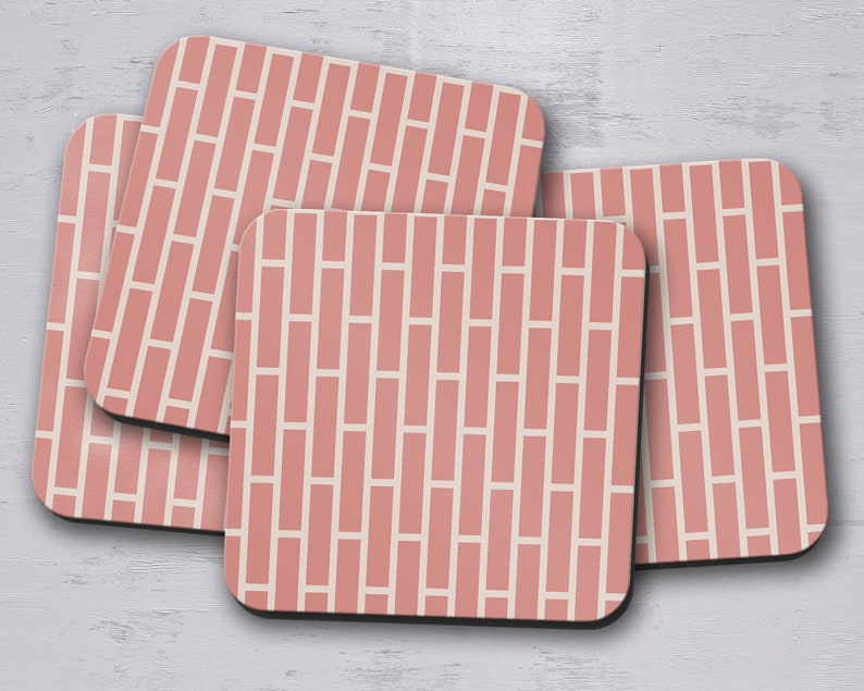Pink Coaster Set Pink Coasters, Pink Home Accessories, Pink Dining Table Decor, Pink ...