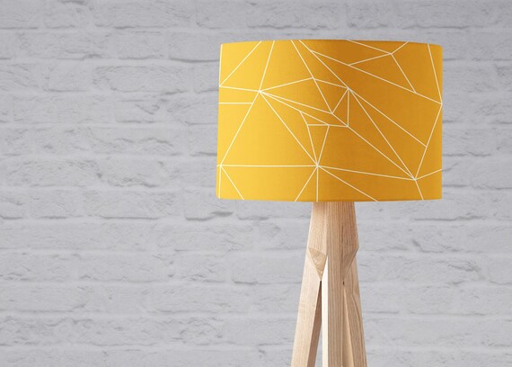 Yellow Lampshade Yellow Light Shade Mustard Yellow Mustard Home