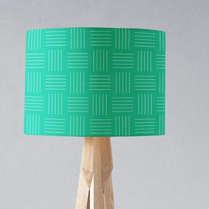 Green Lampshade, Green Geometric Table lamp shade or Floor lampshade, ceiling light shade, Geometric Home Decor
