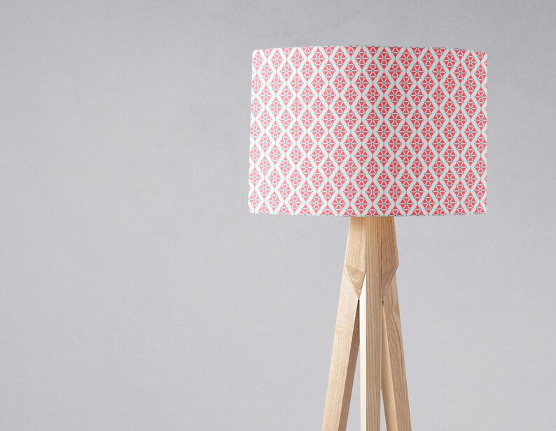 Pink Geometric Lampshade Light Shade Etsy