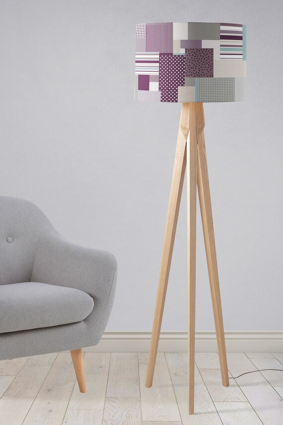Purple Lamp Shade Purple Light Shade Purple Home Decor Etsy