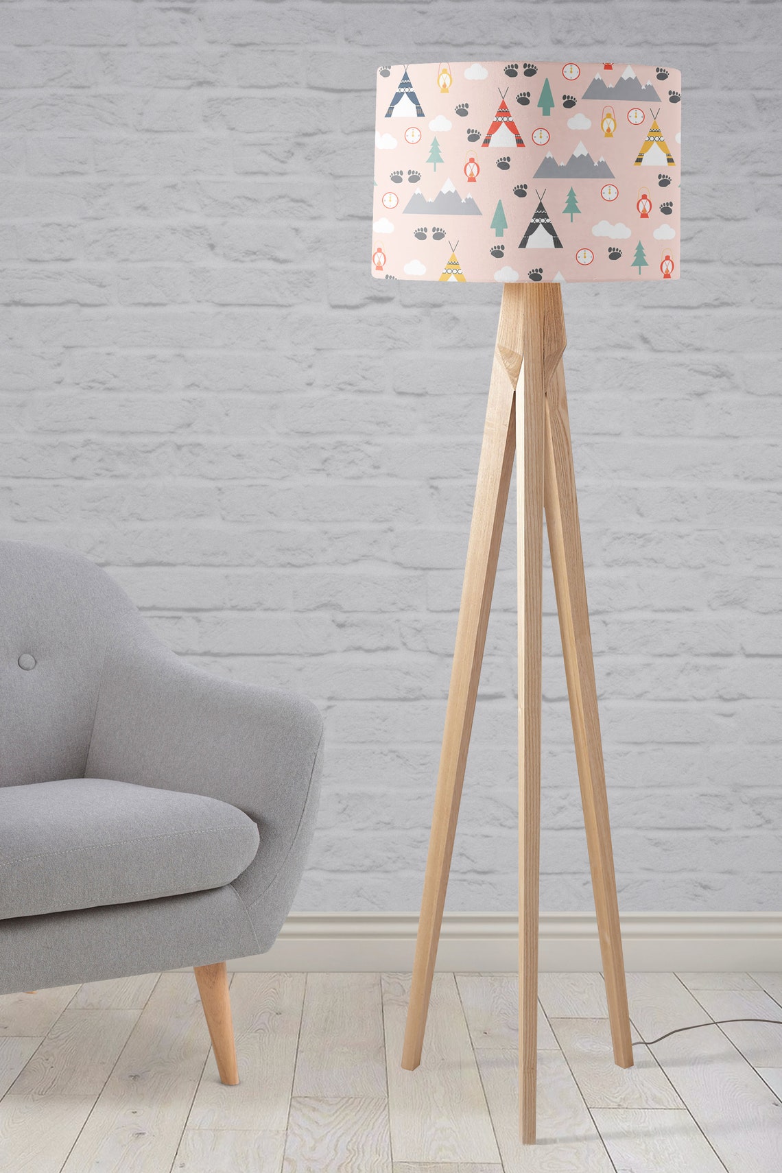 Pink Nursery Lamp Pink Nursery Decor Girls Room Decor Etsy UK