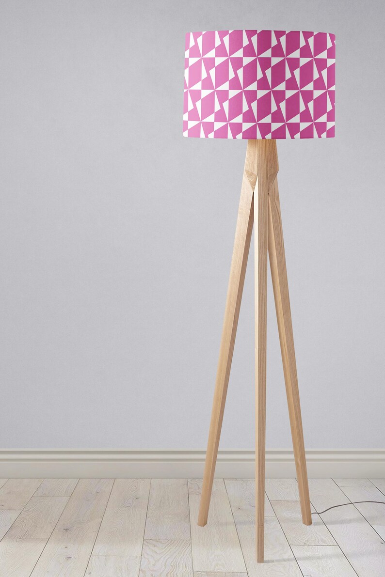 Pink Lampshade, Bright Lampshade, Large Lampshade, Floor Lamp Shade