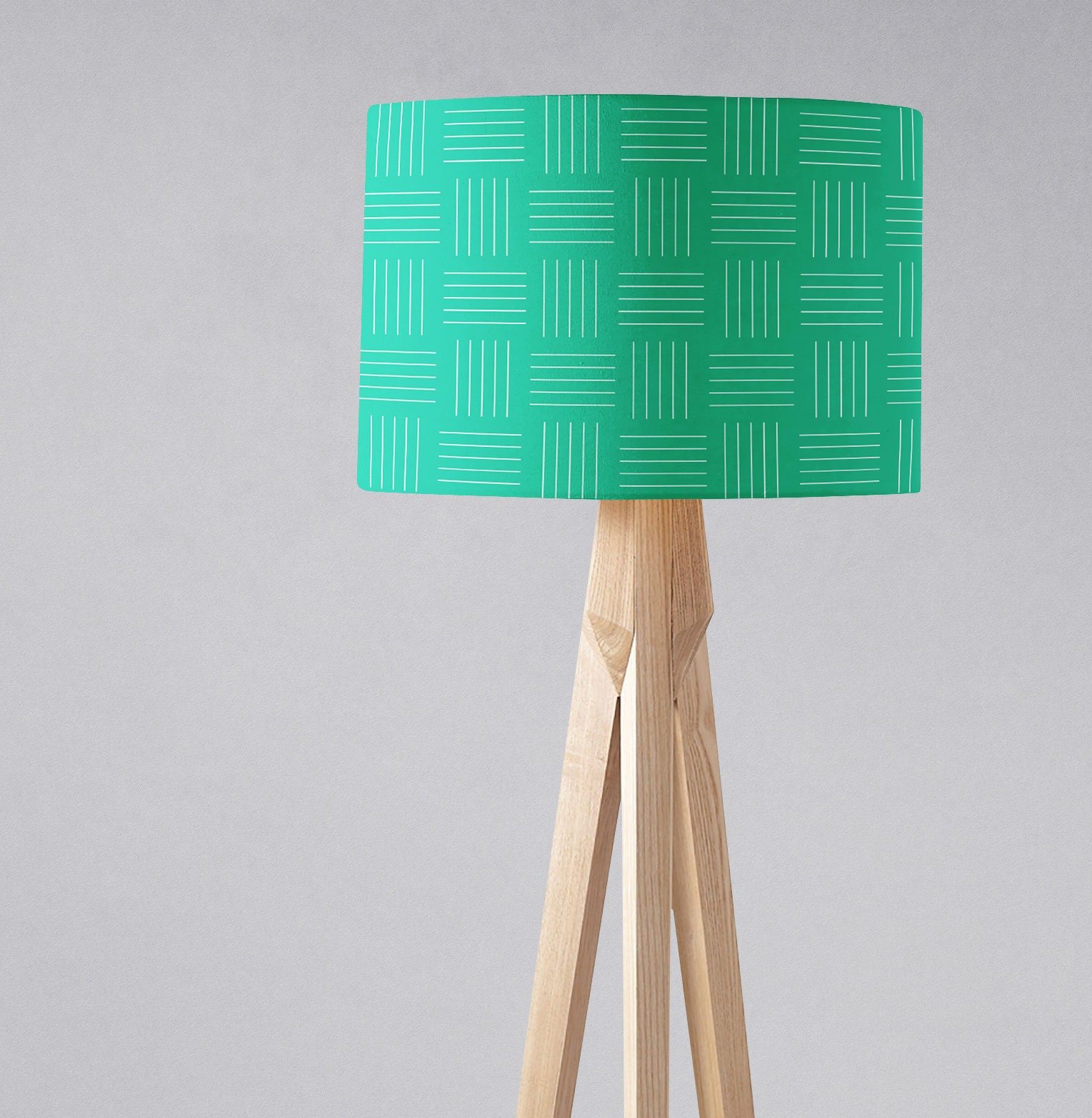 Green Lampshade Green Geometric Table Lamp Shade or Floor Etsy UK