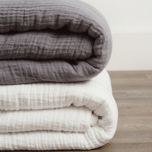 Muslin Blanket Bedspread Adult Sizes King Queen Twin. Many Etsy