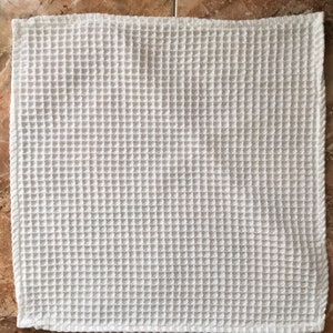 Turkish Waffle Wash Cloths 100% Cotton many color options biodegradable eco friendly waffle weave hand made natural image 5