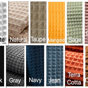 Turkish Waffle Wash Cloths 100% Cotton many color options biodegradable eco friendly waffle weave hand made natural image 6