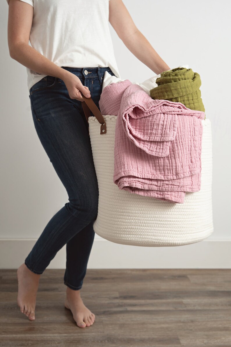 Muslin Gauze Throw Blanket Lightweight Breathable Cotton Etsy