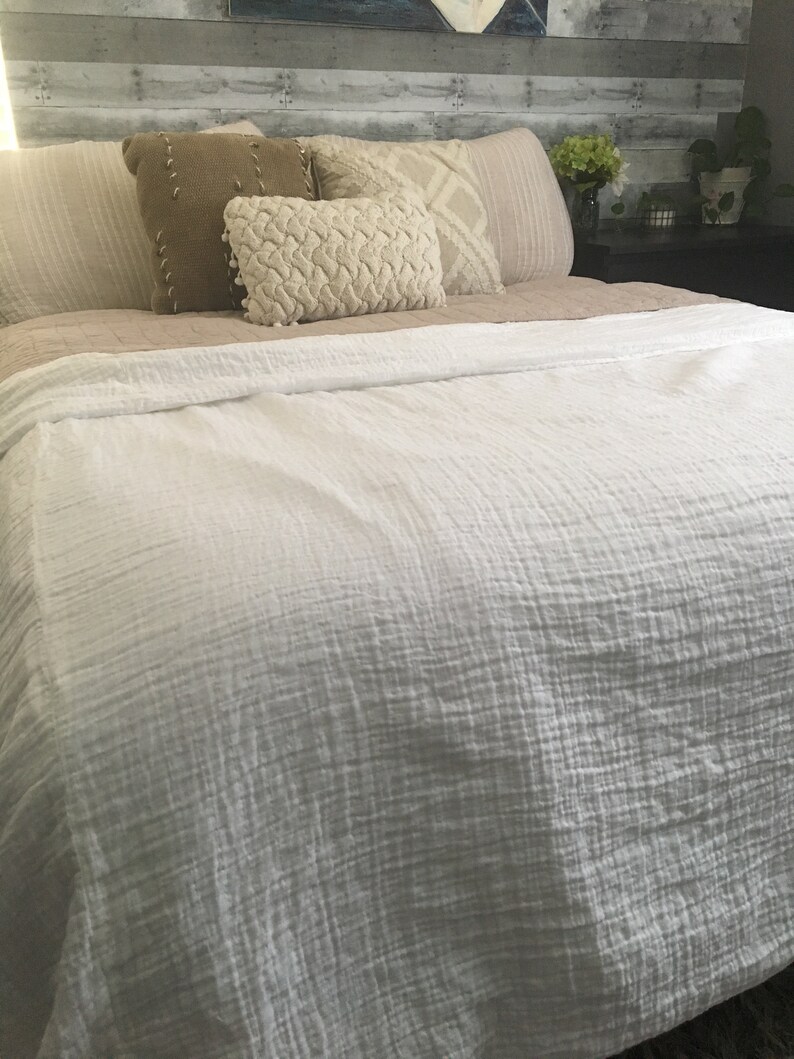 Muslin Blanket bedspread Adult Sizes King Queen Twin. Many Etsy