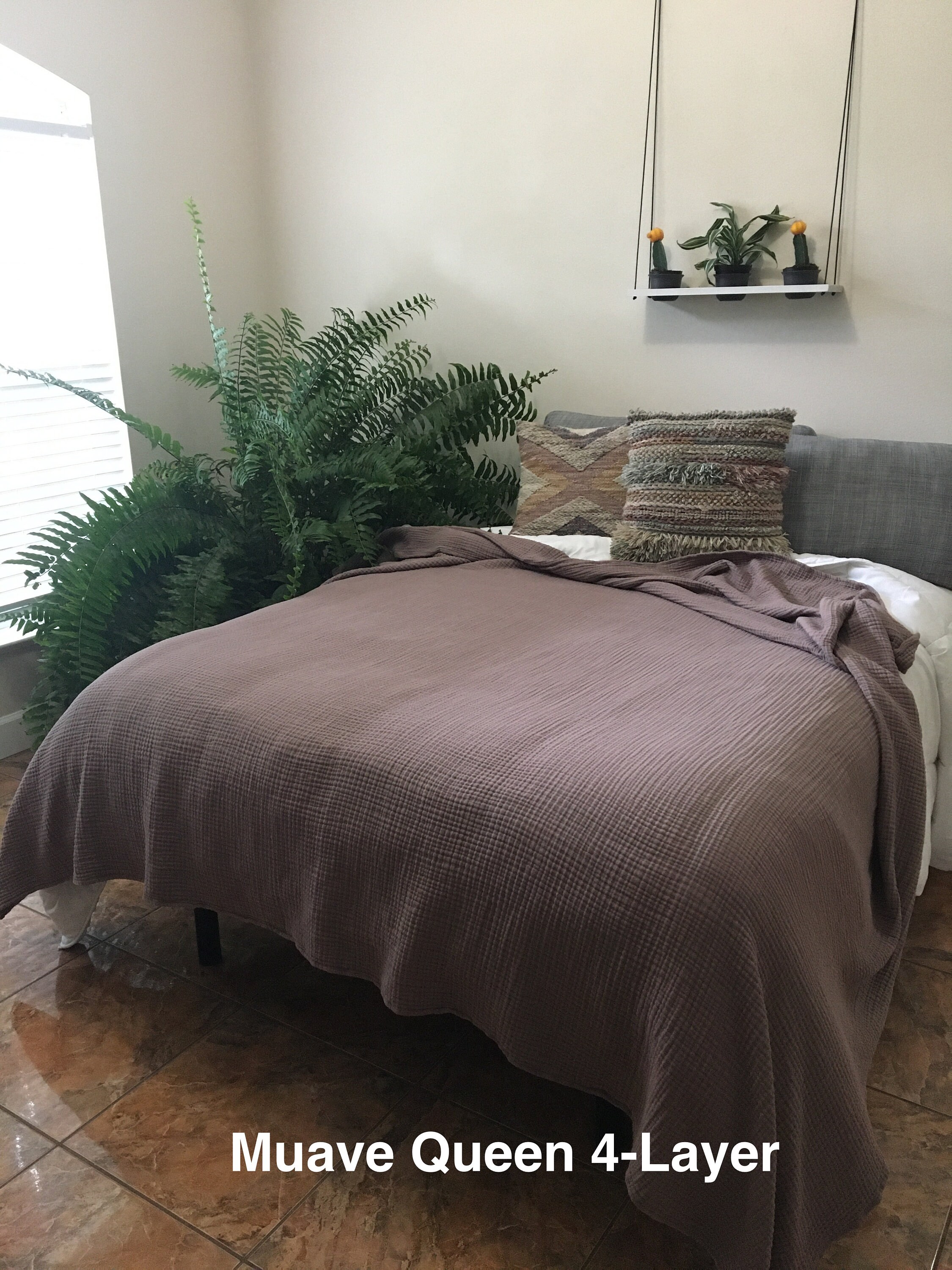 Organic Cotton Gauze Muslin Blanket Extra Large Throw Twin Etsy