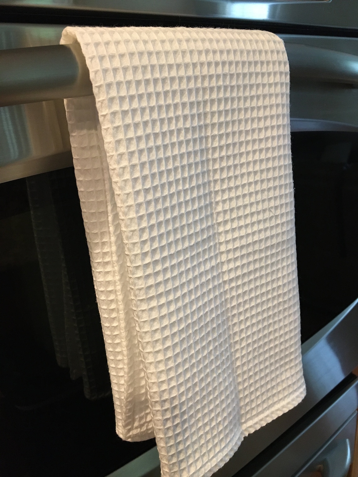 Turkish Waffle Weave Kitchen Towels Pair White Cotton with Etsy