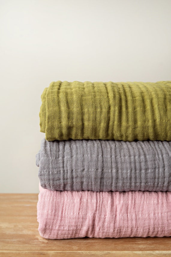 Muslin Gauze Throw Blanket Lightweight Breathable Cotton Etsy