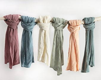 Cotton Gauze Scarf - Lightweight and breathable