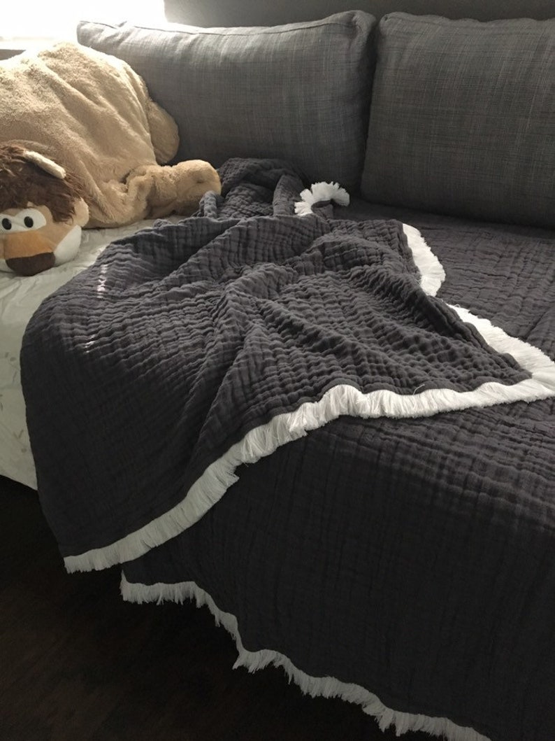 Muslin Bed Coverlet/Blanket. Twin Full/Queen King Etsy