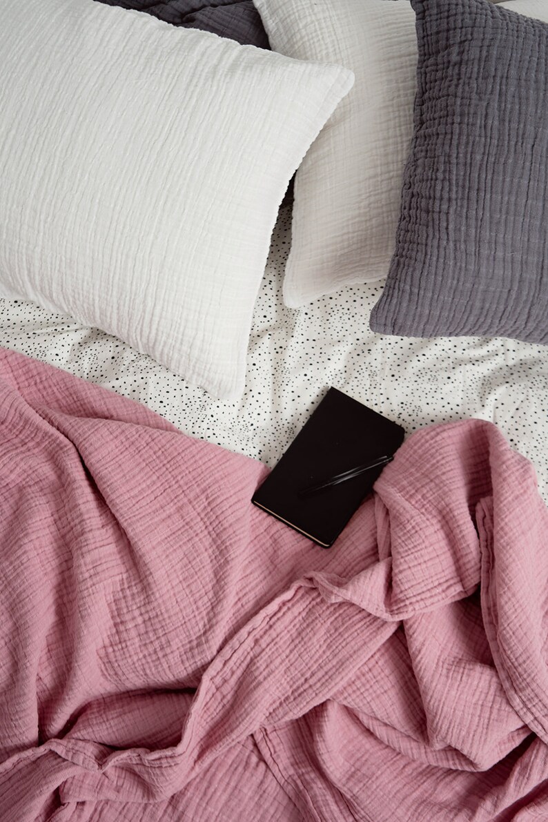 Muslin Blanket bedspread Adult Sizes King Queen Twin. Many Etsy