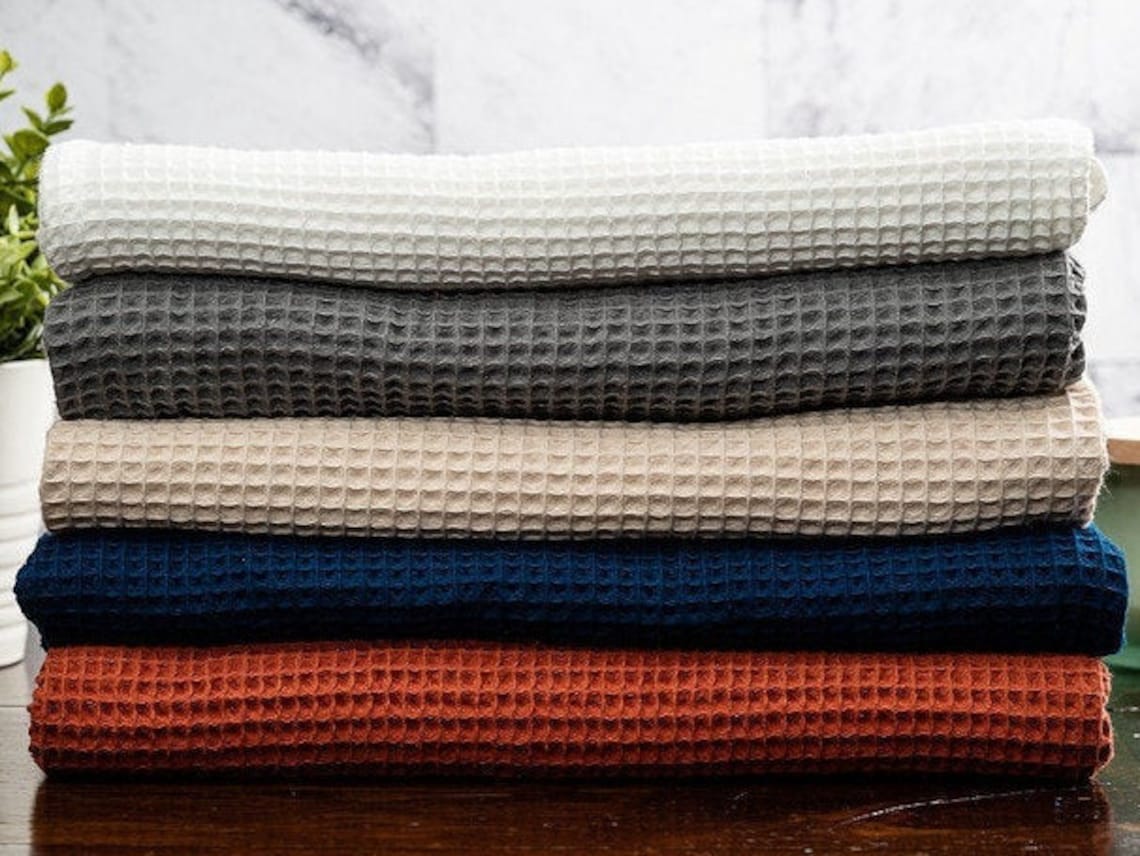 Turkish Waffle Weave Spa Towels Bath Sheets Bath Towels Etsy