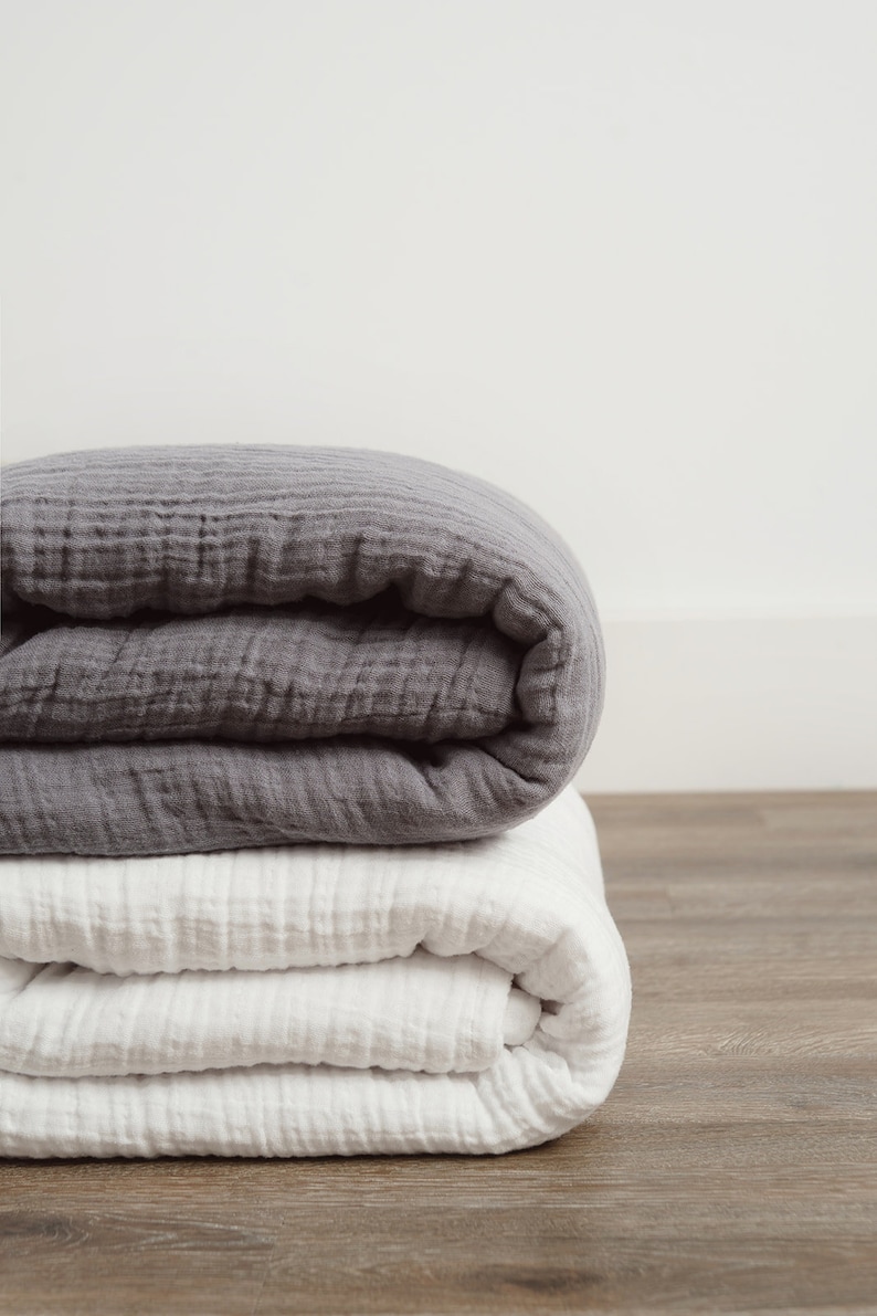 Muslin Blanket Bedspread Adult Sizes King Queen Twin. Many Etsy Canada