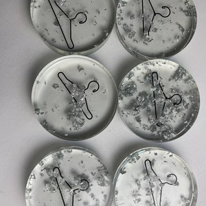Pattern weights for sewing (SET OF 6) Silver leaf