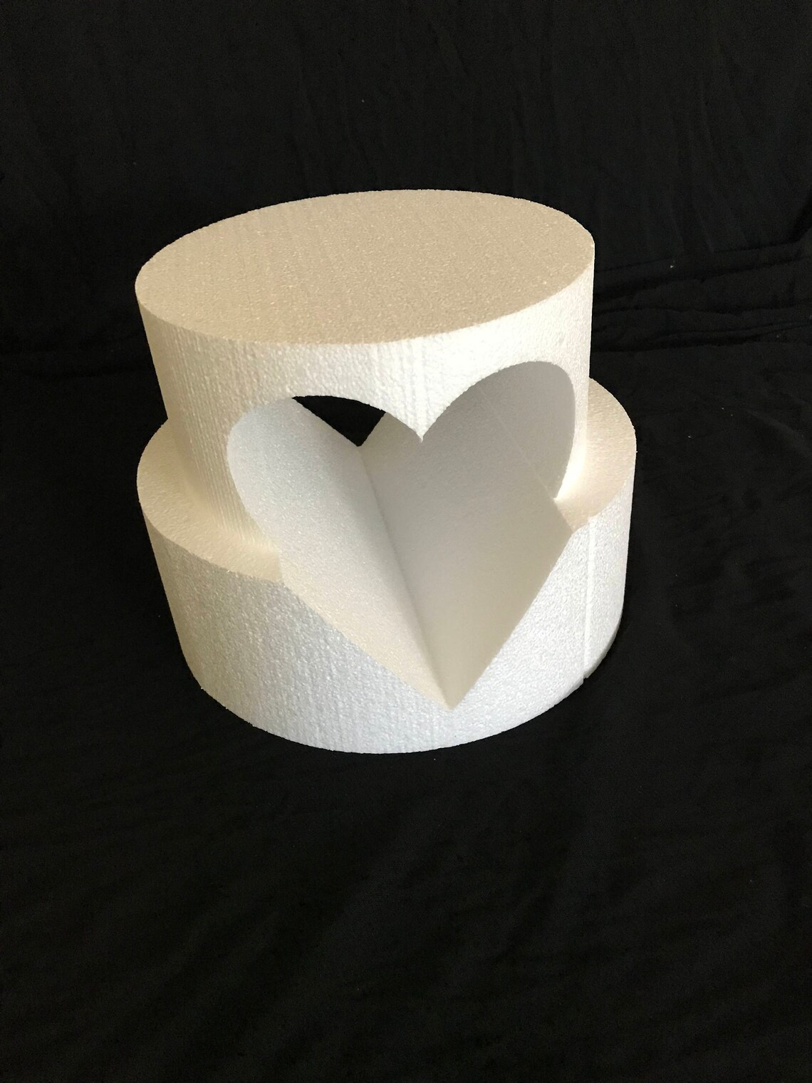 Cake Dummy Set With Heart Cutout Etsy