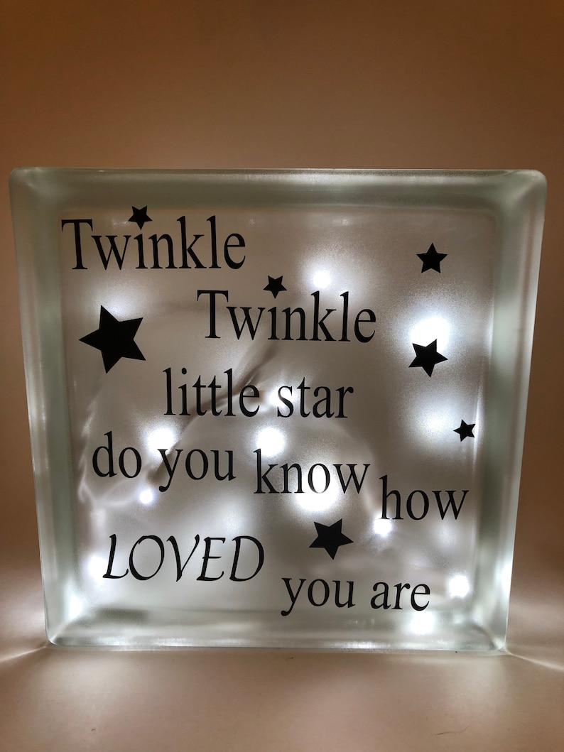 Twinkle Twinkle Little Star Block Light Clear