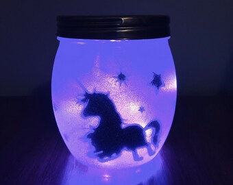 Unicorn in a Jar Night Light