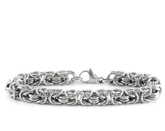 11th Anniversary Stainless Steel Bracelet, 11 Bracelet Anniversary Gift for Wife, Steel Wedding Anniversary, 11 Anniversary