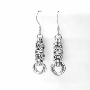 11th Anniversary Stainless Steel Earrings, Anniversary Gift for Wife, Steel Anniversary, Wedding Anniversary, Eleventh Anniversary, Steel